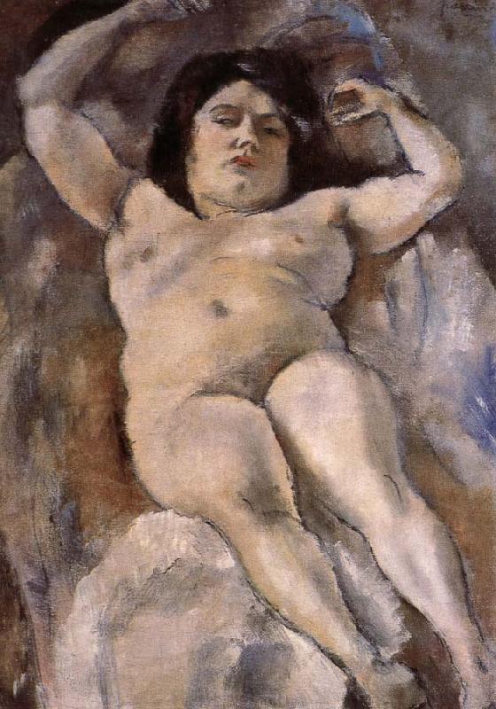 Jules Pascin Fat woman at the Guli street oil painting image